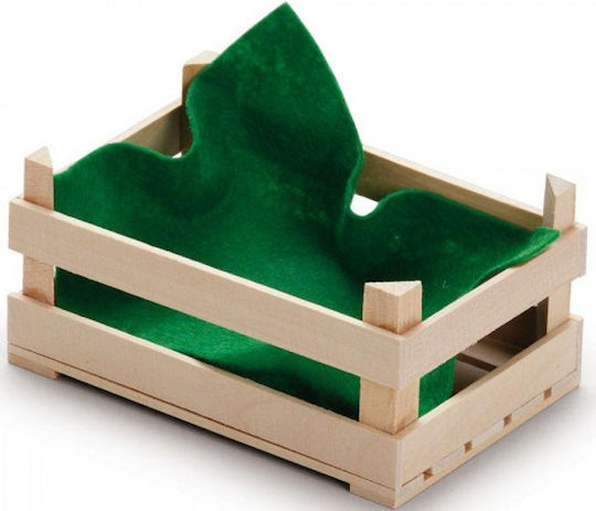 Erzi Wooden Storage Box with Lid Green 8.3x12.2x6cm 1pcs