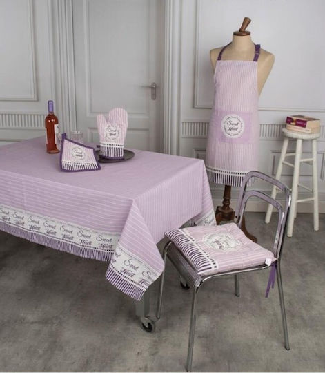 Flamingo Tablecloth Cotton Lila 140x140cm