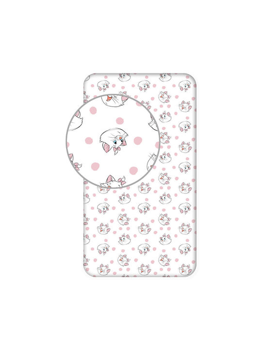 Disney Sheet Single with Elastic Band Cotton Marie 90x200cm