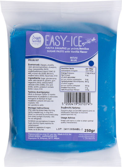 Sugarworld Sugarpaste Gluten Free 250gr Blue