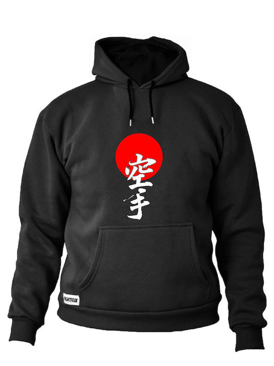 FightFlix Sweatshirt mit Kapuze Black