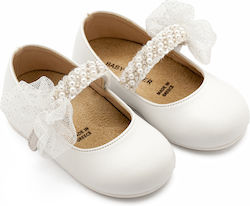 Babywalker Бебешки Кожени Помпи Бели