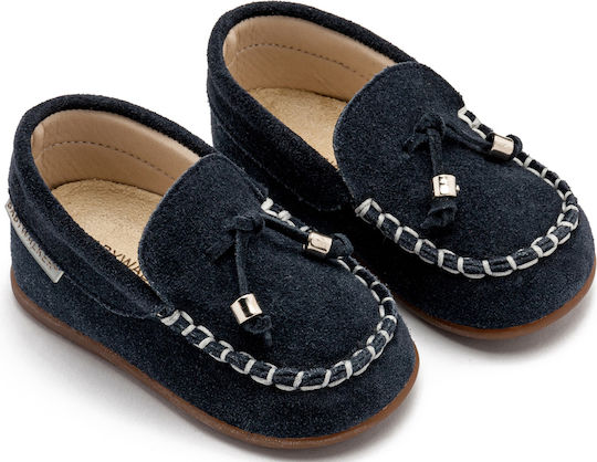 Babywalker Blue Baptism Moccasins