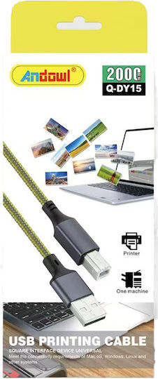 Andowl USB 2.0 Kabel USB-A-Stecker - USB-A-Stecker Schwarz 1m Q-DY15