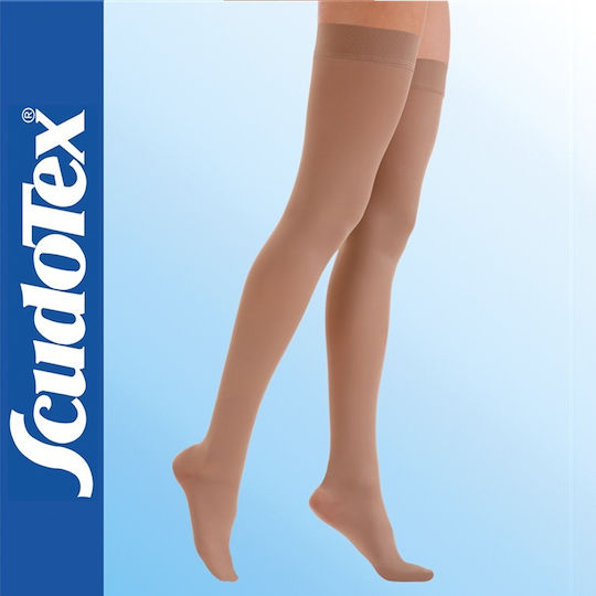 Scudotex Κάλτσες Ριζομηρίου 18-21 mmHg Μπεζ