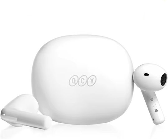 QCY AilyBuds E10 QT35 Bluetooth Handsfree Earphones with Sweat Resistance and Charging Case White