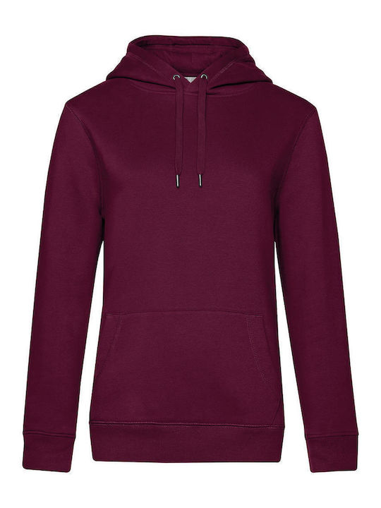 B&C Dark Дамски Рекламен Суитшърт Dark Cherry