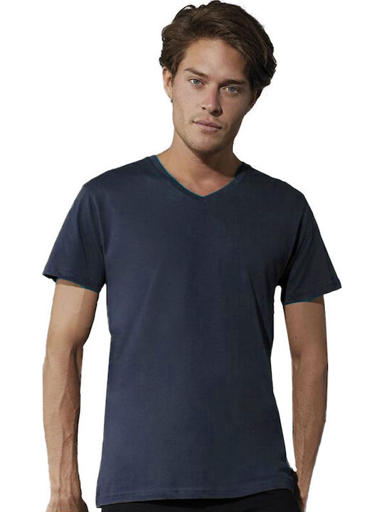 B&C Ανδρικό Διαφημιστικό T-shirt Κοντομάνικο Navy