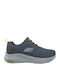 Vapor Foam Kids Sports Shoes Running with Laces Navy Blue