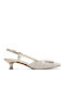 Pumps mit Riemchen Ecru
