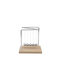 Newton's Cradle 5 Balls Metal Frame Wooden Base 14x11x15 Cm Aria Trade