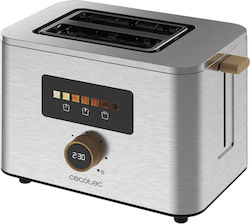 Cecotec Touch&Toast Double Φρυγανιέρα 2 Θέσεων 950W Γκρι