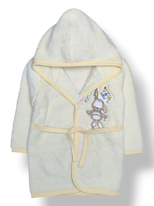 Babydom Baby Hooded Towel Bunny Yellow