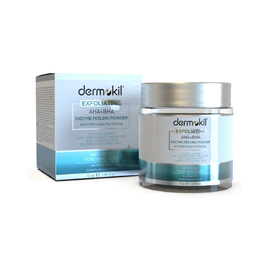 Dermokil Exfoliating Aha Bha Πούδρα Απολέπισης Προσώπου 50gr