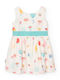 Kinderkleid Ärmellos Satin Mehrfarbig