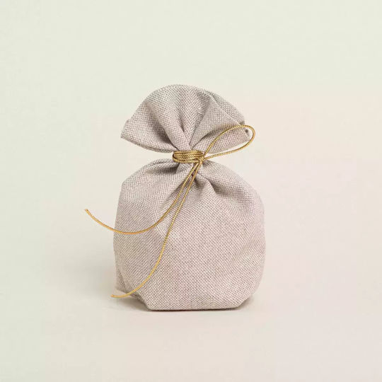 Pouch Base Beige Gold Shade Lurex 8cm X 12cm 390114 Ntampoudis Ntm-390114