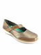 Leather Women's Moccasins in Brown Color