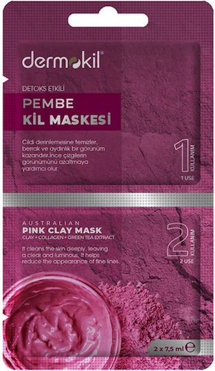Dermokil Pink Clay Μάσκα Προσώπου 15ml