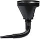 Expandable Funnel for Transferring Gasoline, Diesel, Other Liquids with Protective Screen Black