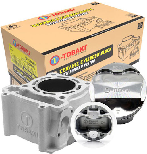 Tobaki Motorcycle Pistons & Cylinders Set 57mm for Yamaha Crypton-X135