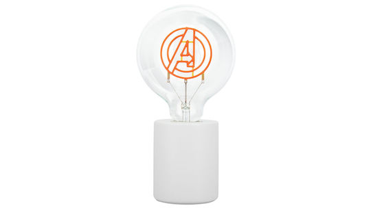 Paladone Lampă decorativă pentru copii Marvel Avengers Logo Alb 18x13x18εκ.