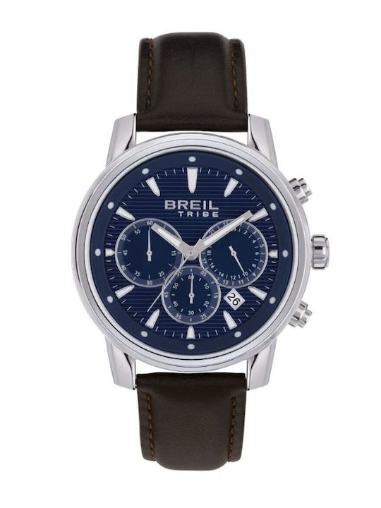 Breil Women's Watch Chronograph with Brown Leather Strap