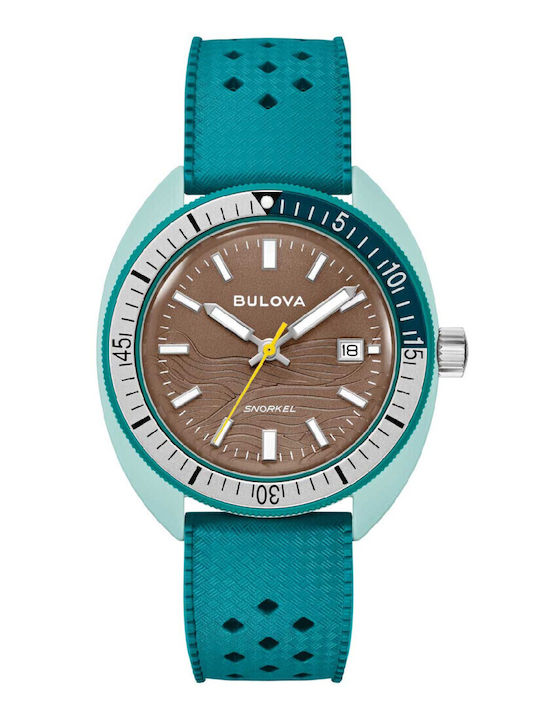 Bulova Uhr Batterie mit Kautschukarmband