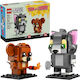 LEGO Brick Headz Tom & Jerry Pentru 10+ Ani 212 Bucăți