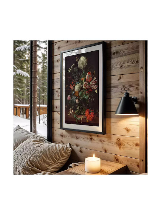 Poster Vase Flowers Jan Davidsz De Heem Pst099 21cm X 30cm Λευκό Κάδρο Pvc 18x24