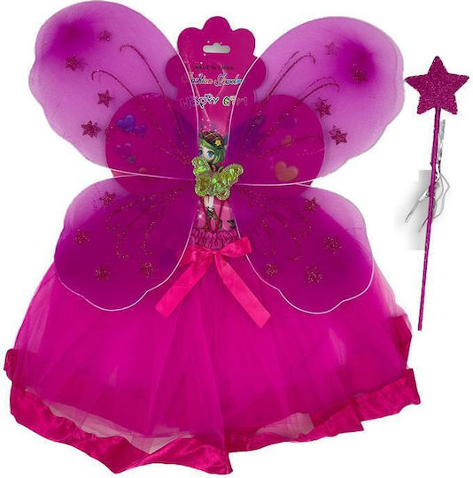 Purple Fairy Set Tutu Wings Wand