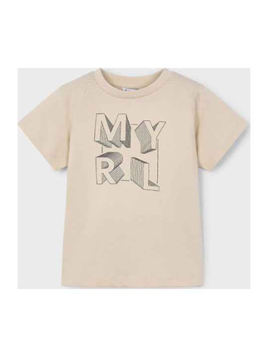 Mayoral Παιδικό T-shirt Μπεζ
