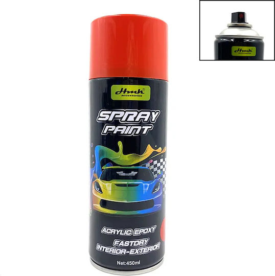 Spray Paint Sy-qjyp0225 Acrylic High Temperature with Metallic Effect Red Red 450ml