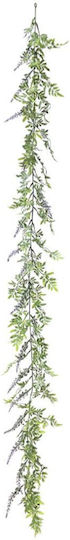 Decorative Greenery Garland with Purple Flowers 150cm 00-40002-2