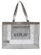Damentasche Tote Handtasche Silber