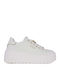 Flatforms Sneakers White Lt Gold