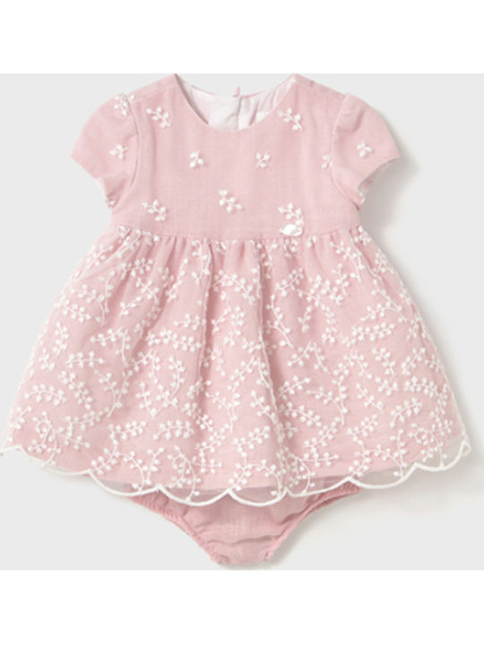Children's Dress Short Sleeve Baby Pink