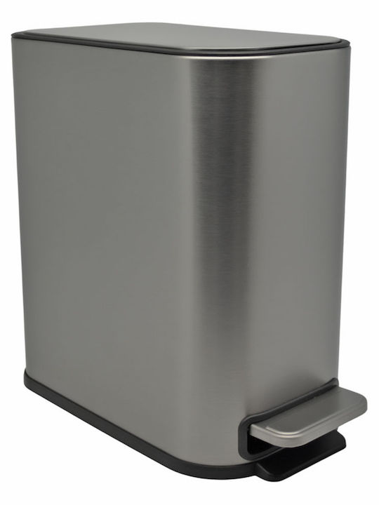 Ankor Inox Perie de toaletă Închidere lentă 5lt Argintiu