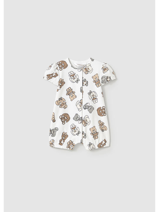 Mayoral Baby Bodysuit Short-Sleeved Beige