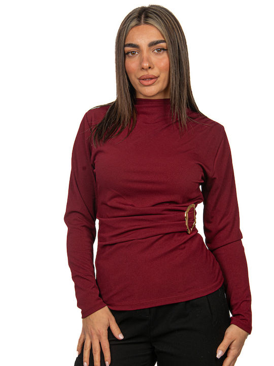 Ellen Women's Blouse Bordeaux