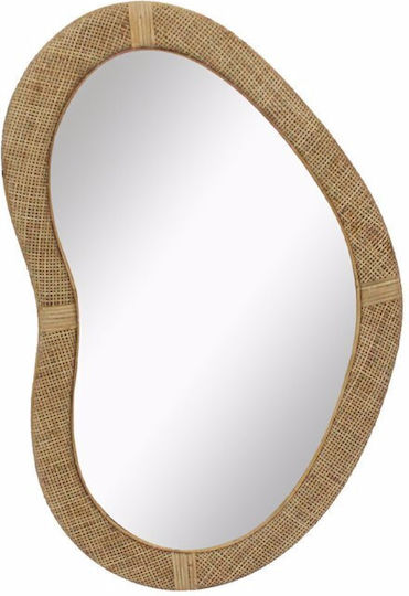 Liberta Kamira Wall Mirror with Beige Rattan Frame 89.5x59.5cm 1pcs