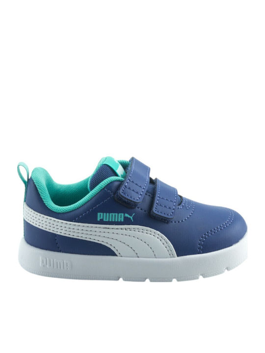 PUMA Courtflex V3 V Παιδικά Sneakers με Σκρατς ...