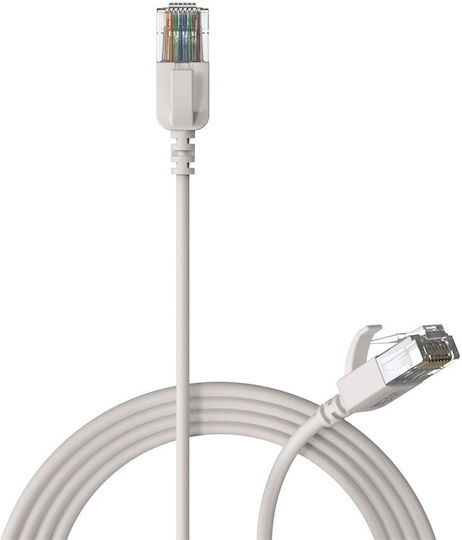 Procab U/UTP Cat.6 (Gigabit) Καλώδιο Δικτύου Ethernet 0.5m Λευκό