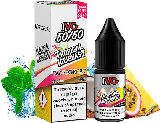 IVG Έτοιμο Υγρό Αναπλήρωσης Tropical Ice Blast 6mg 10ml