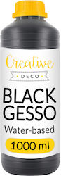 Creative Deco Black Painting Primer Gesso 1l Surface Preparation Professional Primer