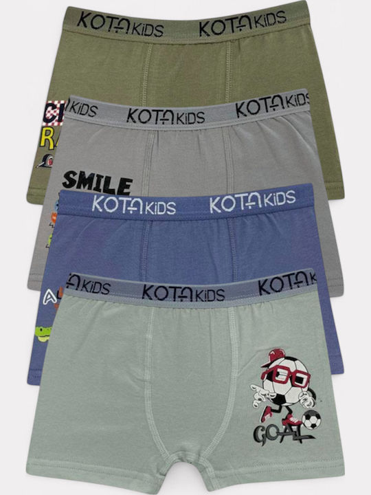 Kota Σετ Παιδικά Μποξεράκια Πολύχρωμο 4τμχ