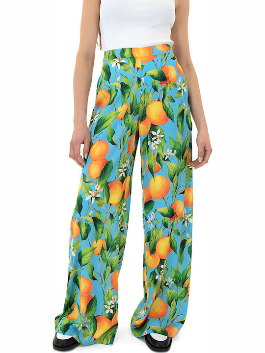 C. Manolo Γυναικεία Υφασμάτινη Παντελόνα Multicolor C. Manolo Γυναικεία Υφασμάτινη Παντελόνα Multicolor