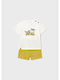 Kids' Set with Shorts Summer 2pcs Golden Jungle Set