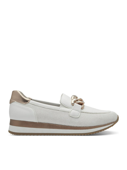 Jana Softline Women's Loafers in White Color