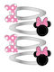 Set de 4 Agrafe de Păr cu Fundiță Minnie Disney