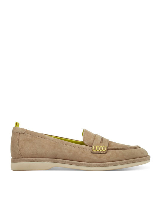 Δερμάτινα Γυναικεία Loafers Tan
